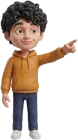 TinTin, a clay mini Nitin in a mustard hoodie